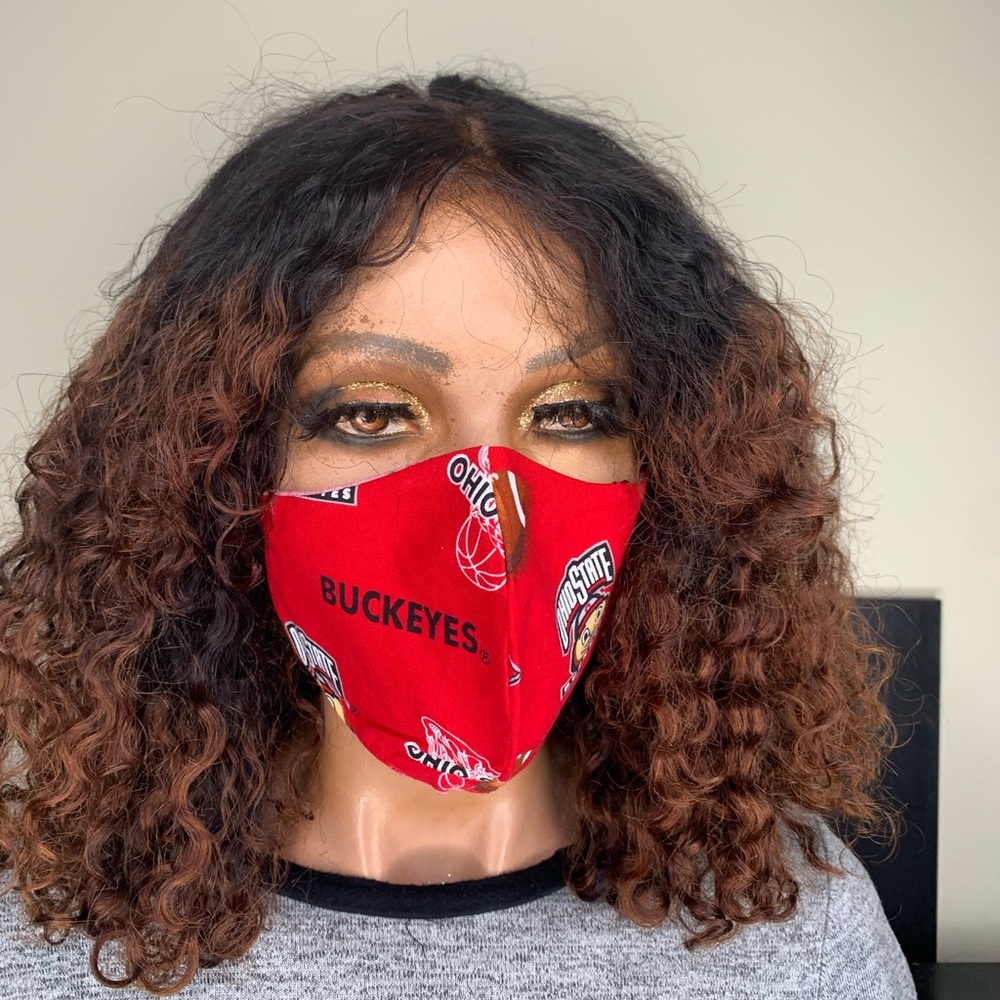 Ohio state buckeye face mask